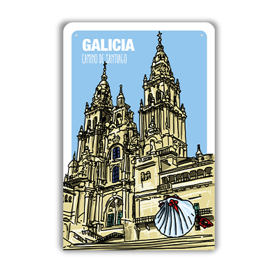 txikito.es_poster_metalico_Galicia_catedral_santiago